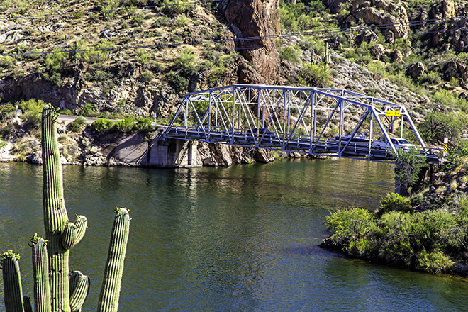 Canyon Lake Bridge, Apache Trail, Arizona Foto: Christine Lisse