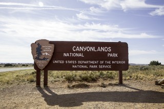 Eingang Canyonlands National Park Utah USA