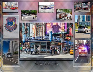 New York Collage | Polizei und Feuerwehr